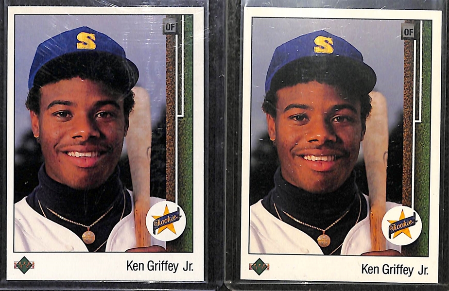 Lot Of 4 1989 Upper Deck Ken Griffey Jr Rookie Cards